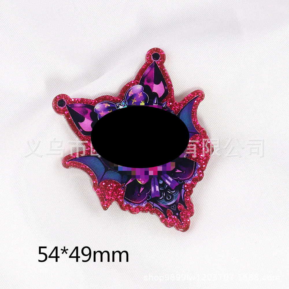 Wholesale 10pcs/pack New Halloween Acrylic DIY Patch Acrylic Flatback
